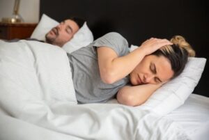 cannot sleep because of snores